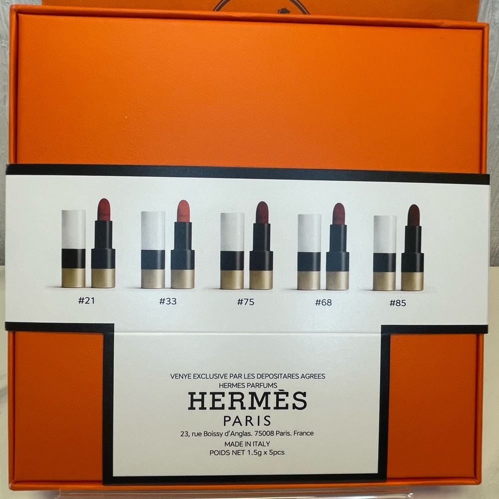 Hermes Lipstick Set Bundle! NEW IN BOX! GIFTABLE! Retail $450! - Picture 5 of 7
